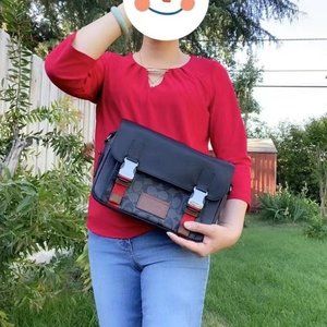 coach TRACK CROSSBODY IN COLORBLOCK